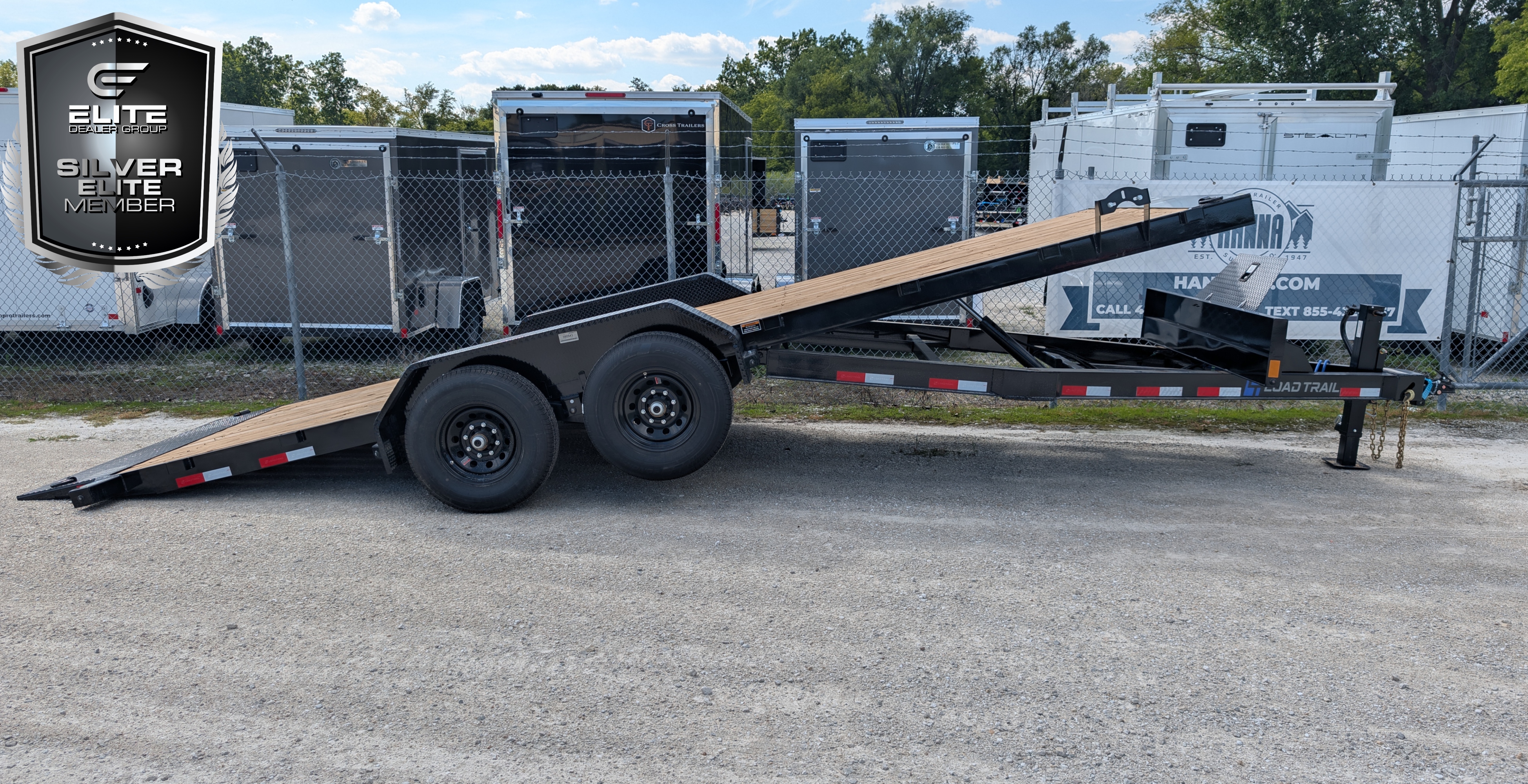 Load Trail 83 X 22 Tandem Axle 14,000 Lb Rapid Loader Tilt Deck Trailer